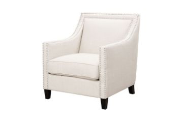 Picture of  [FLOOR MODEL CLEARANCE] ABBEY Fabric Arm Chair (White)