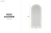 Picture of 339-014 H170 Golden Arch Mirror with LED Light