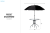 Picture of DELANO 6PC Outdoor Dining Set with Umbrella