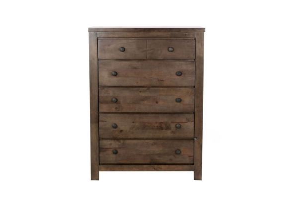 Picture of  [FLOOR MODEL CLEARANCE] HEMSWORTH 5-Drawer Solid Timber Wood Tallboy