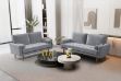 Picture of HAROLD 3/2 Seater Fabric Sofa Range (Light Grey)
