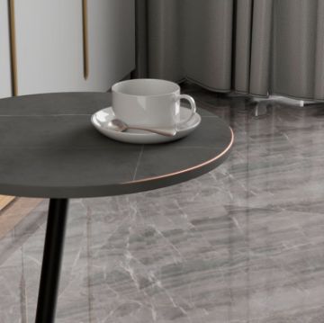 Picture of  [FLOOR MODEL CLEARANCE]  CARA H50 Sintered Stone Side Table (Grey Marble)