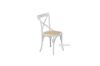 Picture of [FLOOR MODEL CLEARANCE] ALBION Solid Beech Cross Back Dining Chair with Rattan Seat (White)