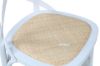 Picture of [FLOOR MODEL CLEARANCE] ALBION Solid Beech Cross Back Dining Chair with Rattan Seat (White)