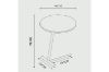 Picture of [FLOOR MODEL CLEARANCE] CARA H50 Sintered Stone Side Table (Grey Marble)