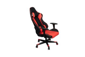 Picture of [FLOOR MODEL CLEARANCE] RAIDERS Swivel Gaming Chair (Red with Black)