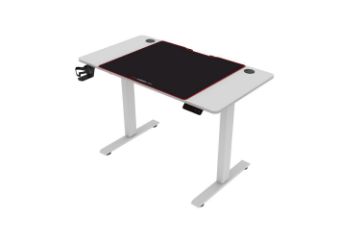 Picture of [FLOOR MODEL CLEARANCE]  MATRIX 120 Electric Height Adjustable Standing Desk with Jumbo Mouse Pad (White)