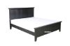 Picture of CAROL  Solid Acacia Bed in Queen Size(Black)