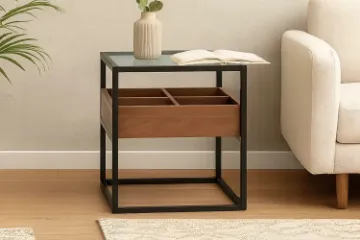 Picture of GLACIER  50 Tempered Glass Top Side Table
