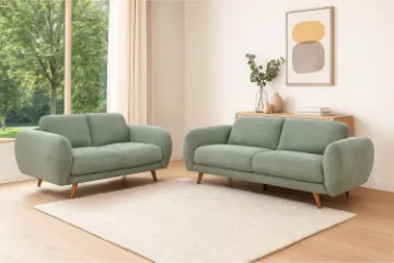 Picture of HELSINKI Fabric Sofa Range (Light Olive) - 3+2 Seater