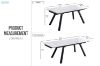 Picture of DALTON 1.6M-2.2M Extension Dining Table (Ceramic Top)  