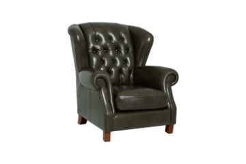 Picture of BAMBURGH 100% Genuine Leather Chesterfield Armchair/Sofa Chair