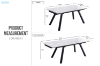 Picture of DALTON 1.8M-2.2M Extension Dining Table (Ceramic Top)