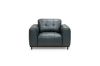 Picture of KALONA 3/2/1 Seater 100% Genuine Leather Sofa Range (Dark Blue) - 1 Seater