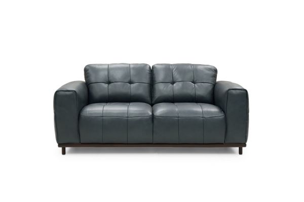 Picture of KALONA 3/2/1 Seater 100% Genuine Leather Sofa Range (Dark Blue) - 2 Seater
