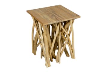 Picture of WILDBRANCH 45 Teakwood Square Side Table