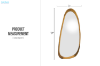 Picture of KOVA H170 Teak Wood Mirror