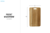Picture of TIPPY 45x25cm Teak Wood Cutting Board