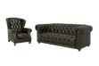 Picture of BAMBURGH 100% Genuine Leather Chesterfield Sofa Range - 3+1 Sofa Set