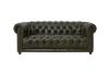 Picture of BAMBURGH 100% Genuine Leather 3 Seater Chesterfield Sofa