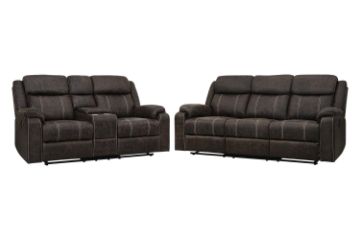 Picture of TANDY Manual Reclining Sofa Range with Drop-Down Console & Cup Holders