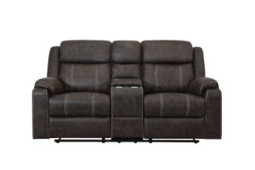 Picture of TANDY Manual Reclining Sofa Range - 2 Seat with Cup Holders and Storage (2RRC)