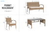 Picture of SLOAN 4PC Outdoor Dining Wicker Lounge Set