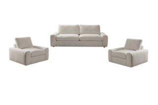 Picture of CAMERO Feather Filled Fabric Sofa Range - 3+1+1 Sofa Set