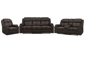 Picture of TANDY Manual Reclining Sofa Range with Drop-Down Console & Cup Holders