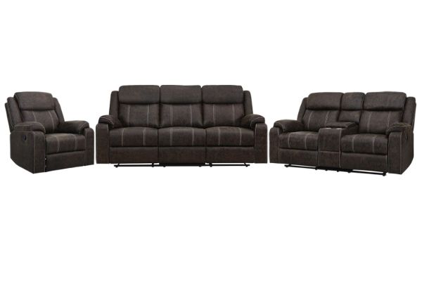 Picture of TANDY Manual Reclining Sofa Range - 3RR+2RRC+1R Sofa Set