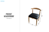 Picture of HORN Dining Chair with Black Cushion
