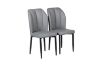 Picture of MIKASA 140 Sintered Stone Top 7PC Dining Set (Grey Table + 6 Dark Grey Chairs)