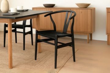 Picture of WISHBONE Solid Wood Y Replica Chair (Black) - Each