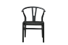 Picture of 53x50x79 WISHBONE Solid Wood Y Replica Chair (Black) - Each