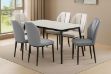 Picture of MIKASA 140 Sintered Stone Top 7PC Dining Set (Crisp-White Table)
