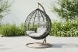 Picture of ALBURY Rattan Outdoor Hanging Egg Chair (Black)