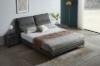 Picture of [FLOOR MODEL CLEARANCE] ROMEO Queen Size Genuine Leather Bed Frame (Dark Grey)