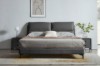 Picture of [FLOOR MODEL CLEARANCE] ROMEO Queen Size Genuine Leather Bed Frame (Dark Grey)