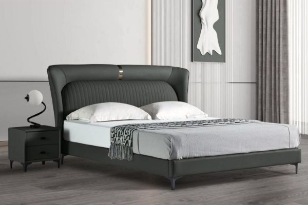 Picture of  [FLOOR MODEL CLEARANCE] SHELL DREAM Bed Frame (Grey) - Queen