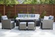 Picture of ALBANY 3+1+1 Seater Wicker Outdoor Dining Sofa Set