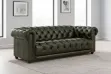 Picture of BAMBURGH 100% Genuine Leather 3 Seater Chesterfield Sofa