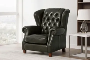 Picture of BAMBURGH 100% Genuine Leather Chesterfield 1 Seater Sofa/Armchair/Sofa Chair  