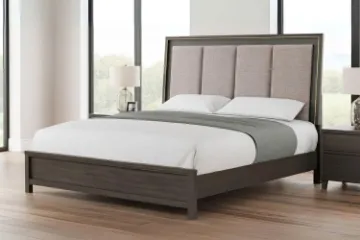 Picture of GLINDA  Bed Frame (Grey) in Queen Size