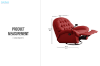 Picture of SANO 360° Swivel Manual Recliner Lounge Chair with Mobile Holder (Burgundy)