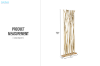 Picture of WILDBRANCH 200x80cm Teak Wood Decorative Screen