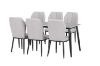 Picture of MIKASA 140 Sintered Stone Top 7PC Dining Set (Grey Table)