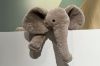 Picture of ELEPHANT H45/H70 Plush Cushion (Off-white/Brown)
