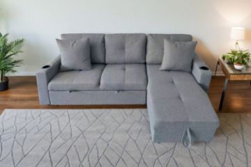 Picture of FULLTON Reversible Sofa/Sofabed With Storage and Cup Holders