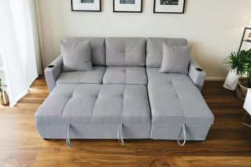 Picture of FULLTON Reversible Sofa/Sofabed With Storage and Cup Holders