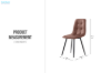Picture of SAROTO Dining Chair (Brown) - 43x53.5x89